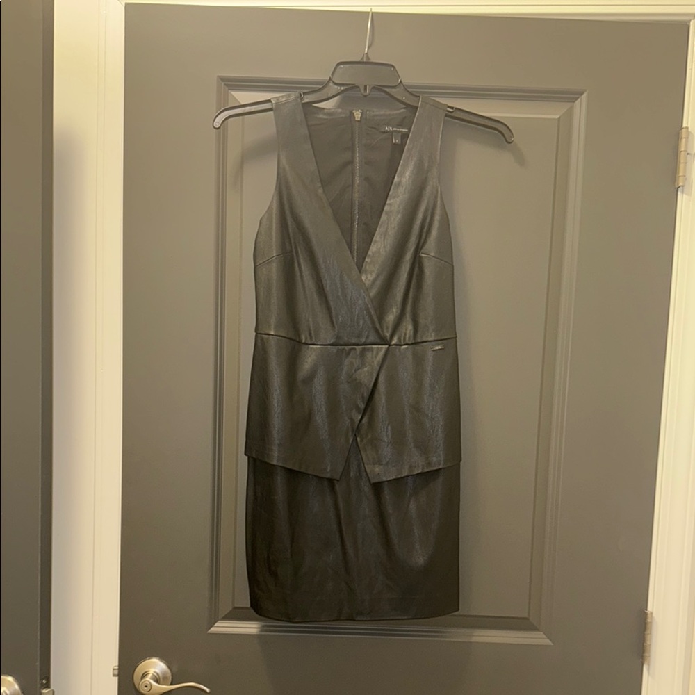 Armani Exchange Black Halter Mini Dress for Cocktail